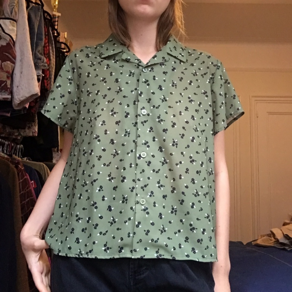 X Girl Short Sleeve Floral Shirt